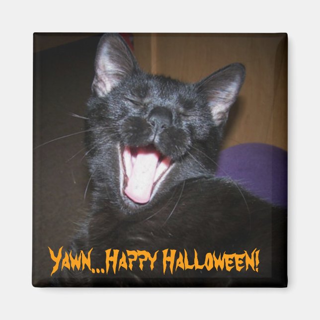 Yawn.. Happy halloween! Magnet (Framsidan)