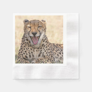 Yawning Cheetah Pappersservett