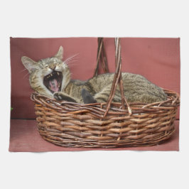 Yawning Kattunge Kitchen Towel Kökshandduk