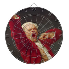 Yawning Man (Self-Porträtt) (av Joseph Ducreux) Darttavla