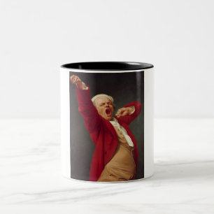 Yawning Man (Self-Porträtt) (av Joseph Ducreux) Två-Tonad Mugg
