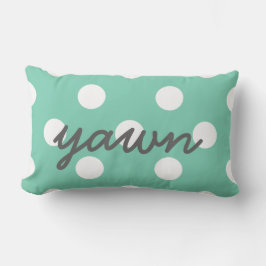 Yawning Polka dots Valfri Färg Lumbarkudde