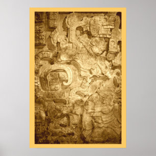 Yaxchilan överstycke nr. 25 poster