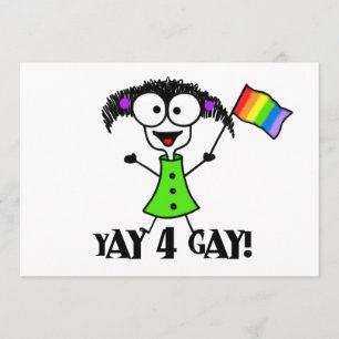 Yay 4 gay prideinbjudningar inbjudningar
