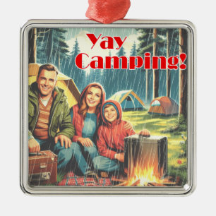 Yay Camping in the Rain Julgransprydnad Metall