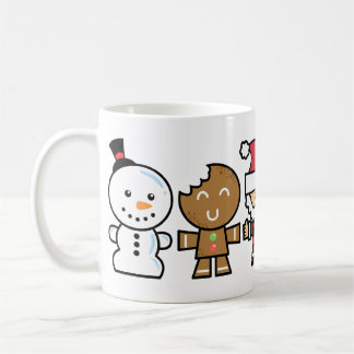 Yay för julaftontecken för färg fem kaffemugg