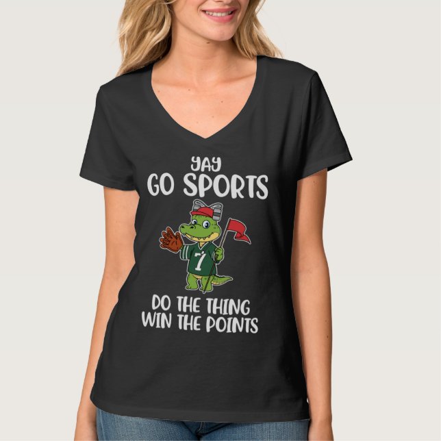 Yay Go Sports T Shirt (Framsida)