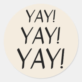 YAY! Minimal sticker Poshmark seller supplies Runt Klistermärke