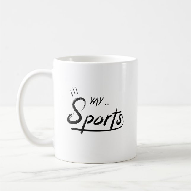 Yay Sports Funny Kaffemugg (Vänster)
