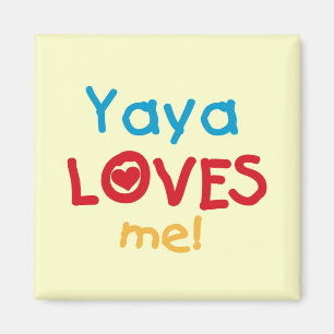 Yaya älskar mig tshirts och gåvor magnet