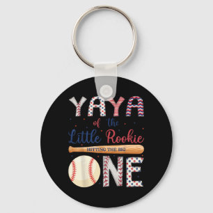 Yaya av One Little Rookie Baseball 1-årsfirande Nyckelring