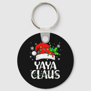 Yaya Claus julbelysning pyjamas familj matchande Nyckelring
