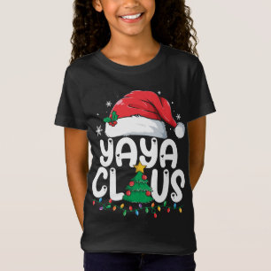 Yaya Claus Matching Julafton Familjejul Pajama T Shirt