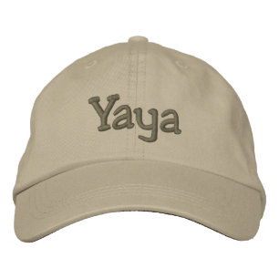 Yaya Embroized Baseball Cap / Hat Khaki Broderad Keps