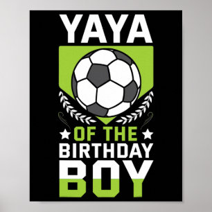 Yaya för födelsedags pojken fotbollsspelare födels poster