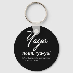 YaYa Funny Definition Nyckelring