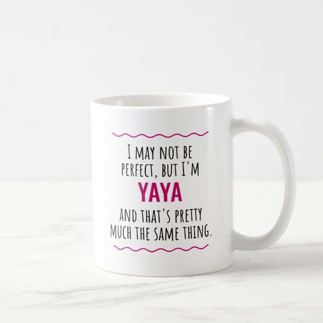 Yaya Grekiska mormor Grekland Grandmor Gift Kaffemugg (Höger)