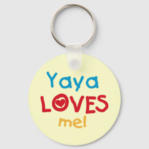 Yaya Kärlek Me-skjortor och presenter Nyckelring
