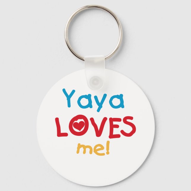 Yaya Kärlek Me-skjortor och presenter Nyckelring (Framsida)