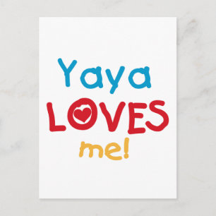 Yaya Kärlek Me-skjortor och presenter Vykort