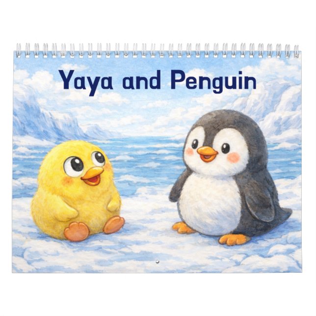 Yaya och Pingvin Kalender (Omslag)
