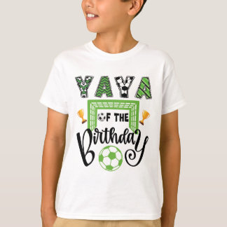 Yaya Of The Birthday Boy Soccer Player Bday Party  T Shirt