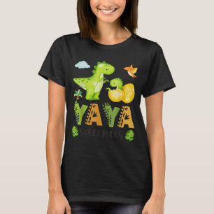 Yaya Saurus T-Rex Dinosaur Matchande Mors Dag T Shirt