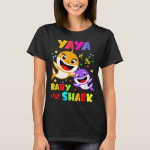 Yaya Shark Yaya Shark Family Mors dag T Shirt