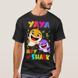 Yaya Shark Yaya Shark Family Mors dag T Shirt