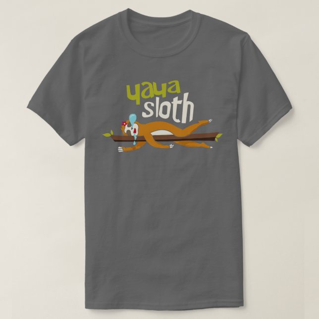 Yaya Sloth T Shirt (Design framsida)