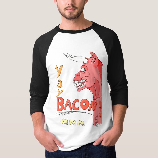 YayBacon skjorta T-shirt (Framsida)