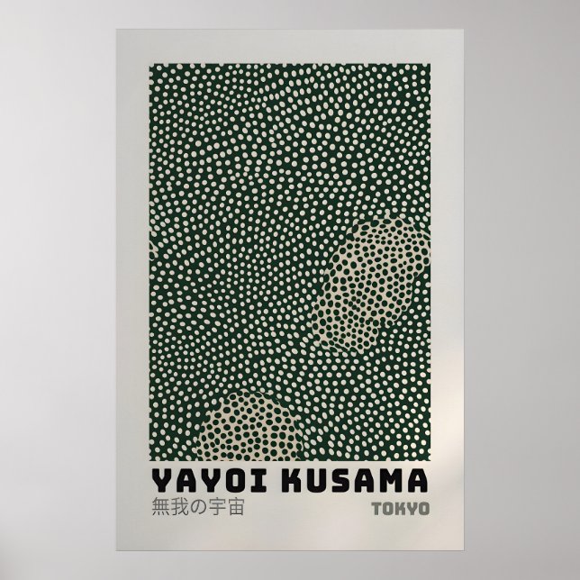 Yayoi Kusama Affisch - Abstrakt Yayoi Kusama Print (Framsidan)