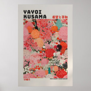 Yayoi Kusama Affisch - Abstrakt Yayoi Kusama Print