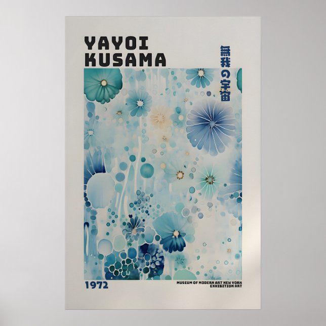 Yayoi Kusama Affisch - Abstrakt Yayoi Kusama Print (Framsidan)