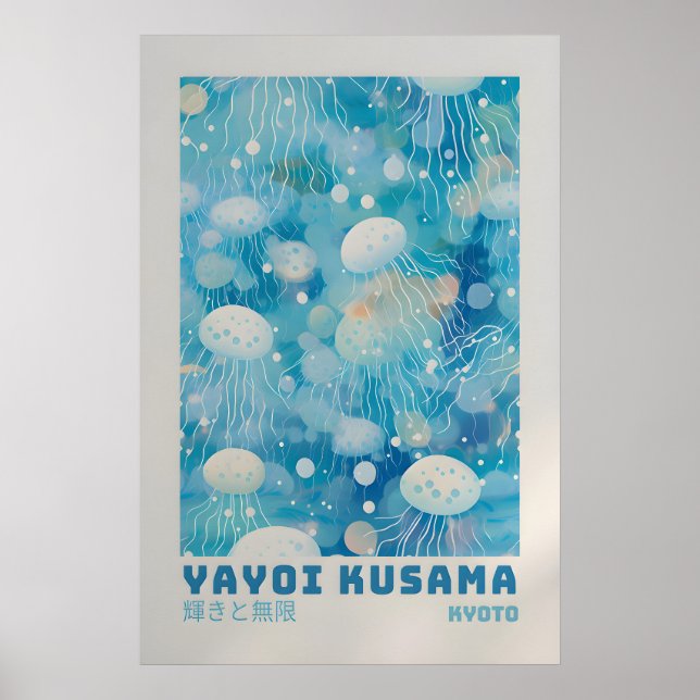 Yayoi Kusama Affisch - Abstrakt Yayoi Kusama Print (Framsidan)
