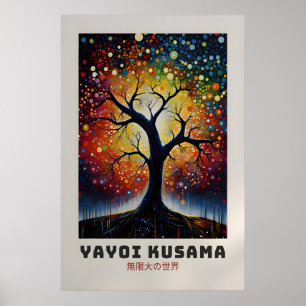 Yayoi Kusama Affisch - Abstrakt Yayoi Kusama Tryck