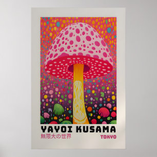 Yayoi Kusama Affisch - Abstrakt Yayoi Kusama Tryck