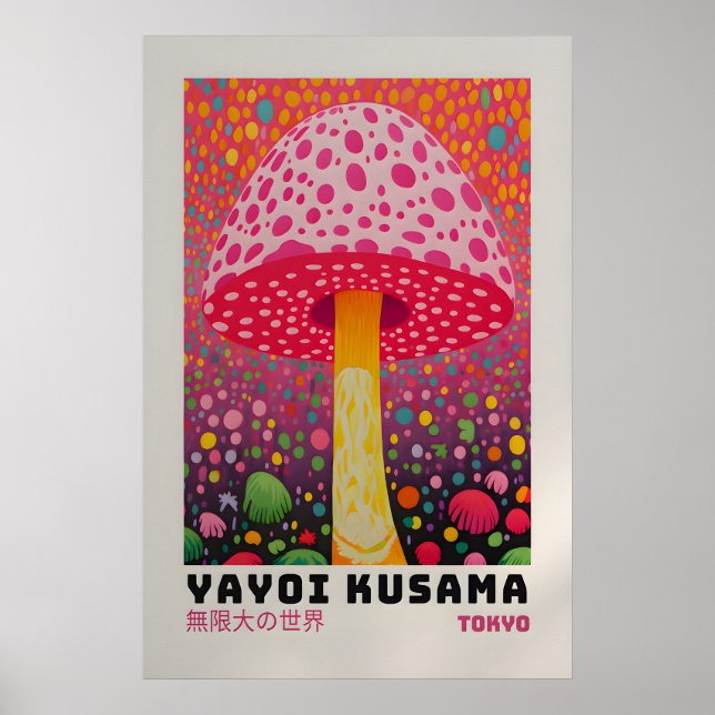 Yayoi Kusama Affisch - Abstrakt Yayoi Kusama Tryck (Framsidan)