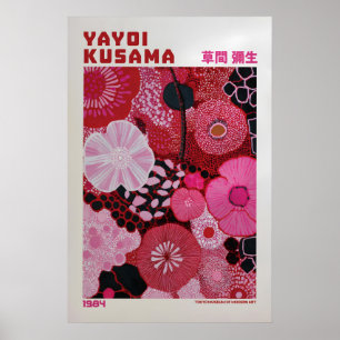 Yayoi Kusama Affisch - Rosa Yayoi Kusama Inspirera