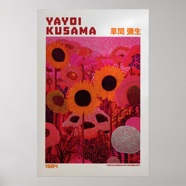 Yayoi Kusama Affisch - Yayoi Kusama Inspirerad (Framsidan)
