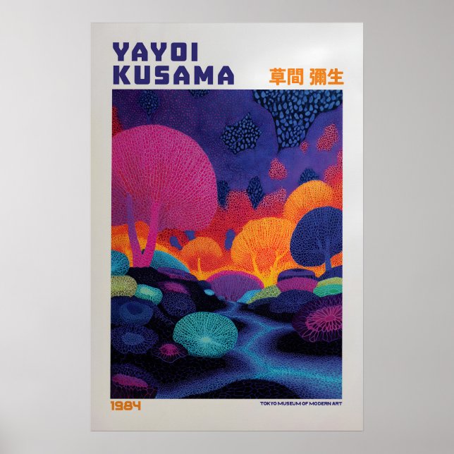 Yayoi Kusama Affisch - Yayoi Kusama Inspirerad (Framsidan)