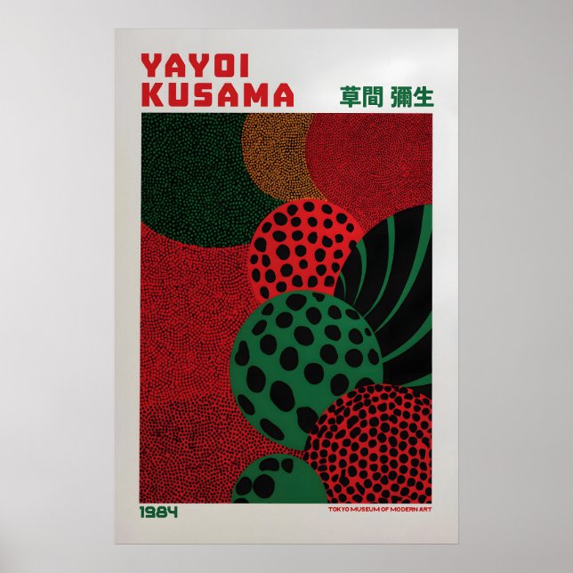 Yayoi Kusama Affisch - Yayoi Kusama Inspirerad (Framsidan)