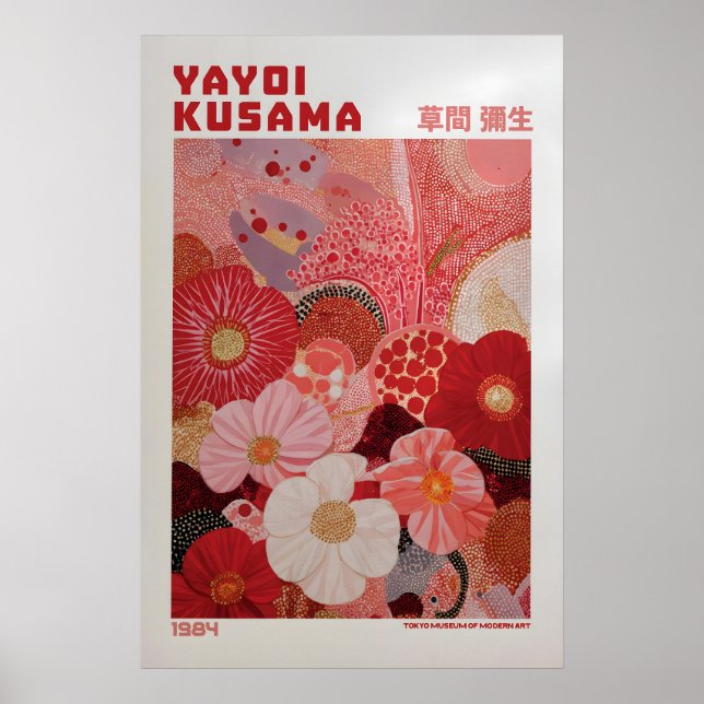 Yayoi Kusama Affisch - Yayoi Kusama Inspirerad (Framsidan)