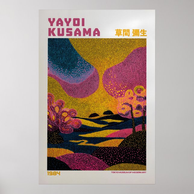Yayoi Kusama Affisch - Yayoi Kusama Inspirerad (Framsidan)