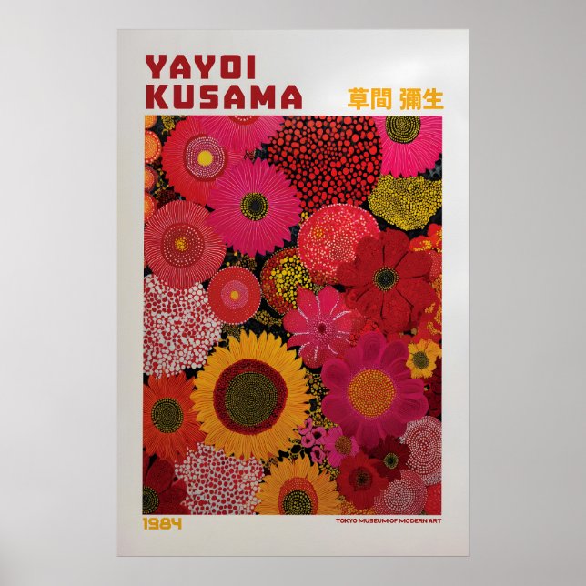 Yayoi Kusama Affisch - Yayoi Kusama Inspirerad (Framsidan)