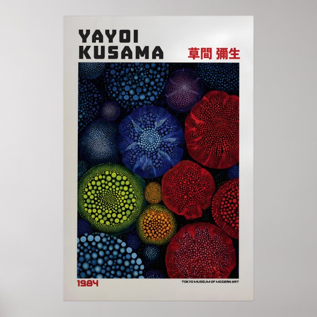 Yayoi Kusama Affisch - Yayoi Kusama Inspirerad (Framsidan)