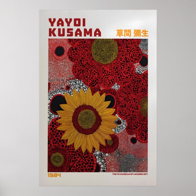 Yayoi Kusama Affisch - Yayoi Kusama Inspirerad (Framsidan)