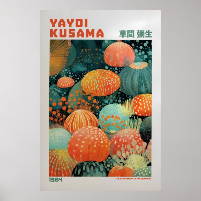 Yayoi Kusama Affisch - Yayoi Kusama Inspirerad (Framsidan)