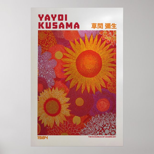 Yayoi Kusama Affisch - Yayoi Kusama Inspirerad (Framsidan)