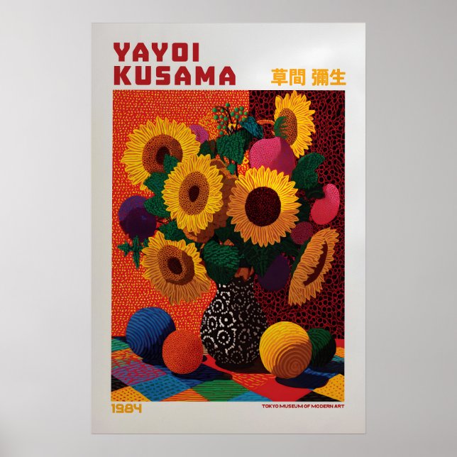 Yayoi Kusama Affisch - Yayoi Kusama Inspirerad (Framsidan)